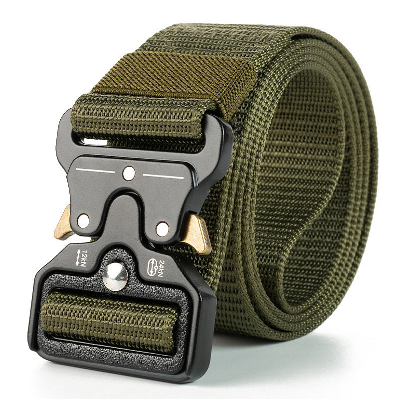 Alloy buckle tactical belt