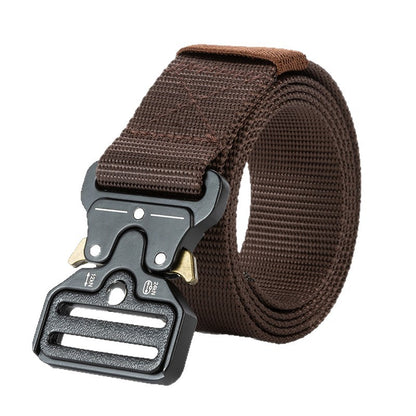 Alloy buckle tactical belt