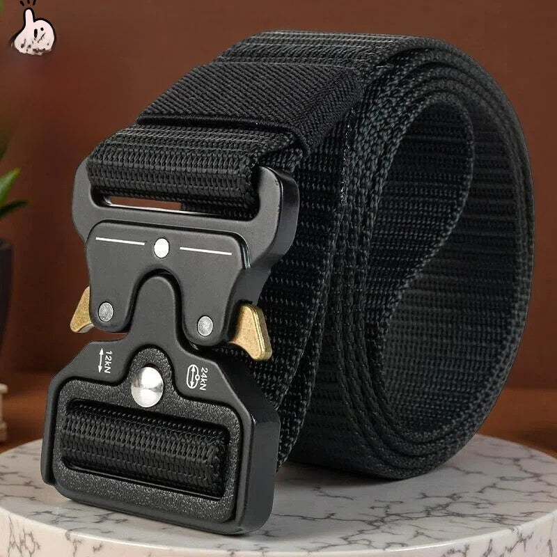 Alloy buckle tactical belt