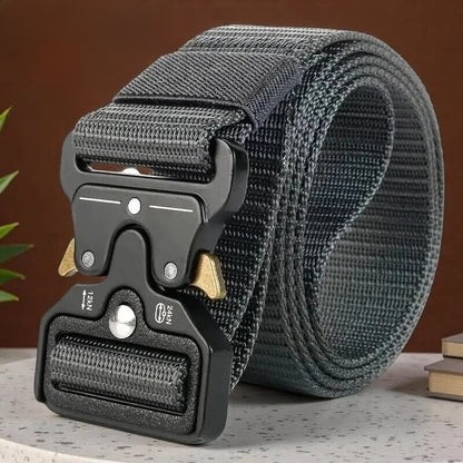 Alloy buckle tactical belt
