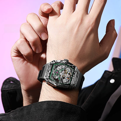 Alloy case mechanical watch