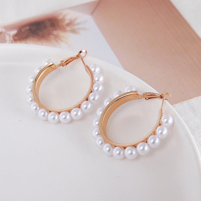 Alloy Earrings Round