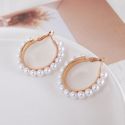 Alloy Earrings Round
