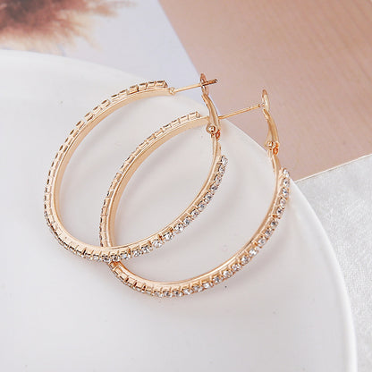 Alloy Earrings Round