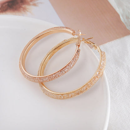 Alloy Earrings Round