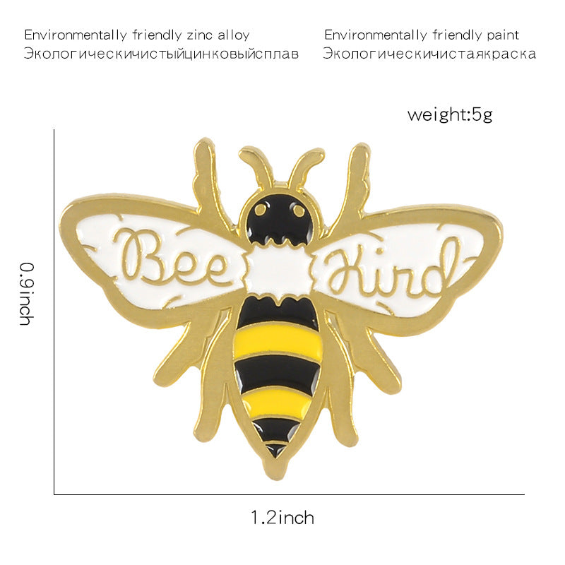 Alloy enamel bee pin
