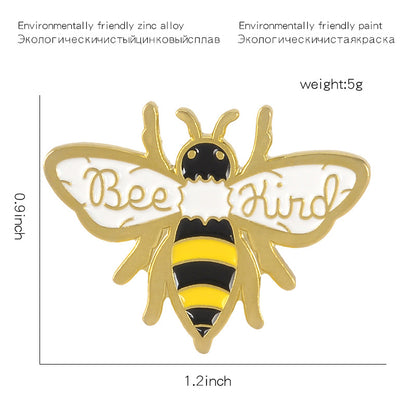 Alloy enamel bee pin