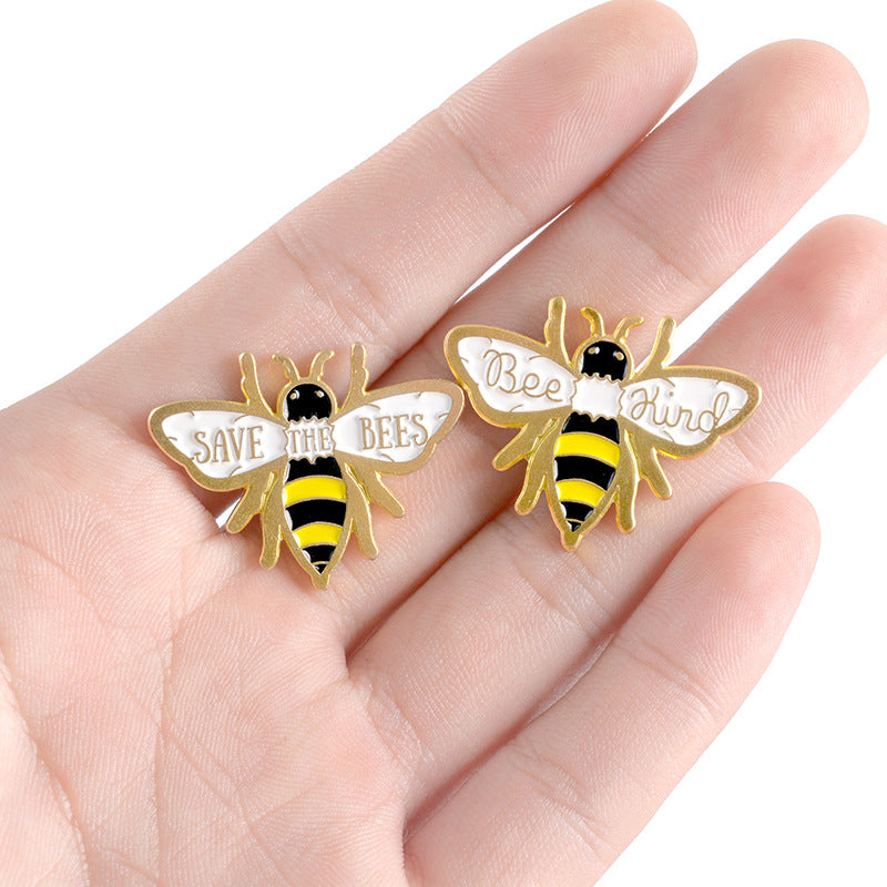 Alloy enamel bee pin
