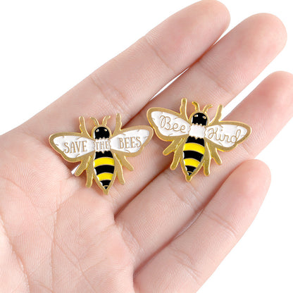 Alloy enamel bee pin