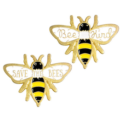 Alloy enamel bee pin