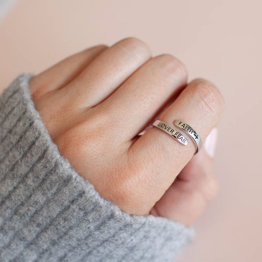 Alloy geometric cross ring