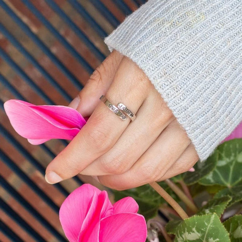 Alloy geometric cross ring