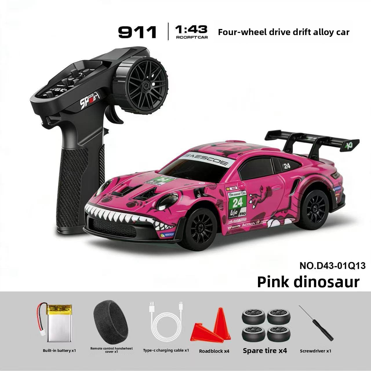 Alloy High-Speed ​​Four-Wheel Drive Drift Remote Control Car