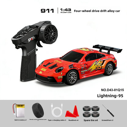 Alloy High-Speed ​​Four-Wheel Drive Drift Remote Control Car