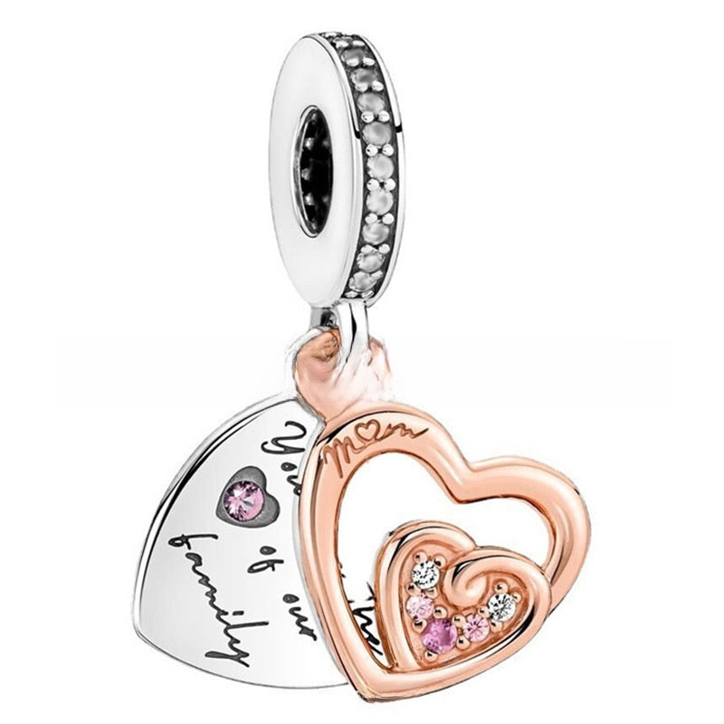 Alloy large-hole bead string beads