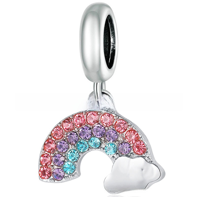 Alloy large-hole bead string beads