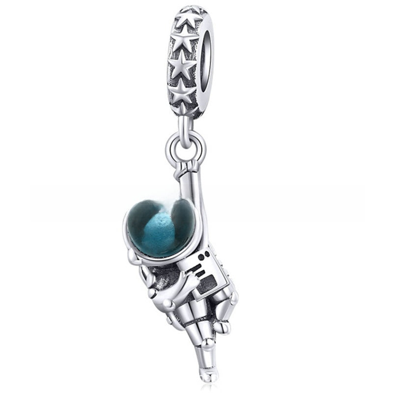 Alloy large-hole bead string beads