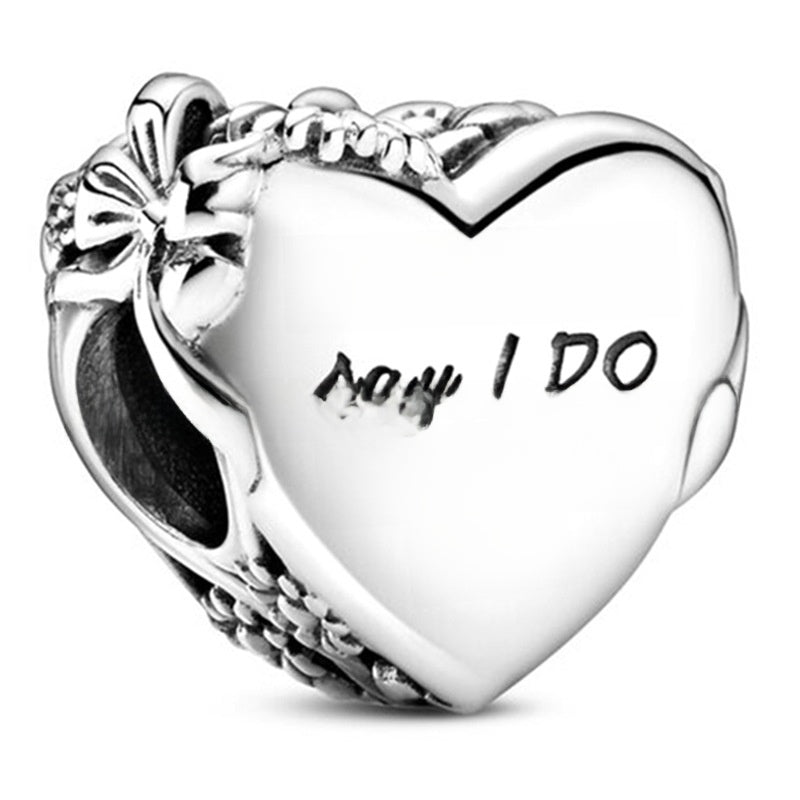 Alloy large-hole bead string beads