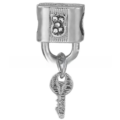 Alloy large-hole bead string beads