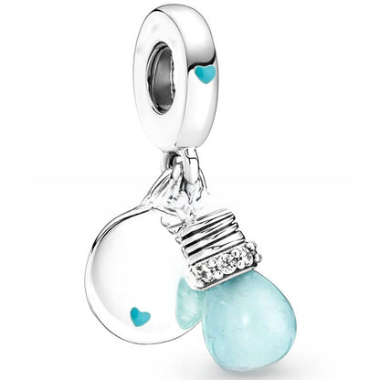 Alloy large-hole bead string beads