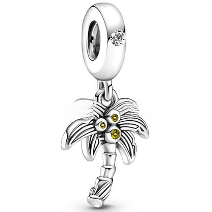 Alloy large-hole bead string beads