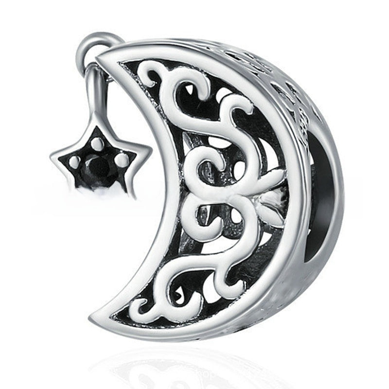 Alloy large-hole bead string beads