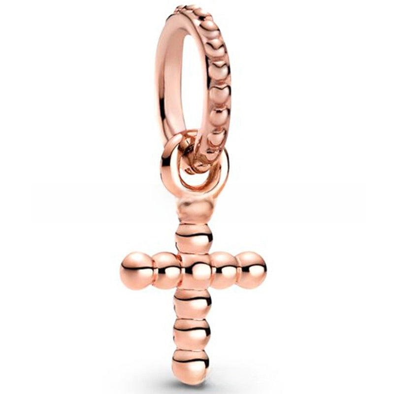 Alloy large-hole bead string beads