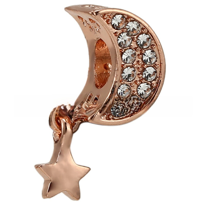 Alloy large-hole bead string beads