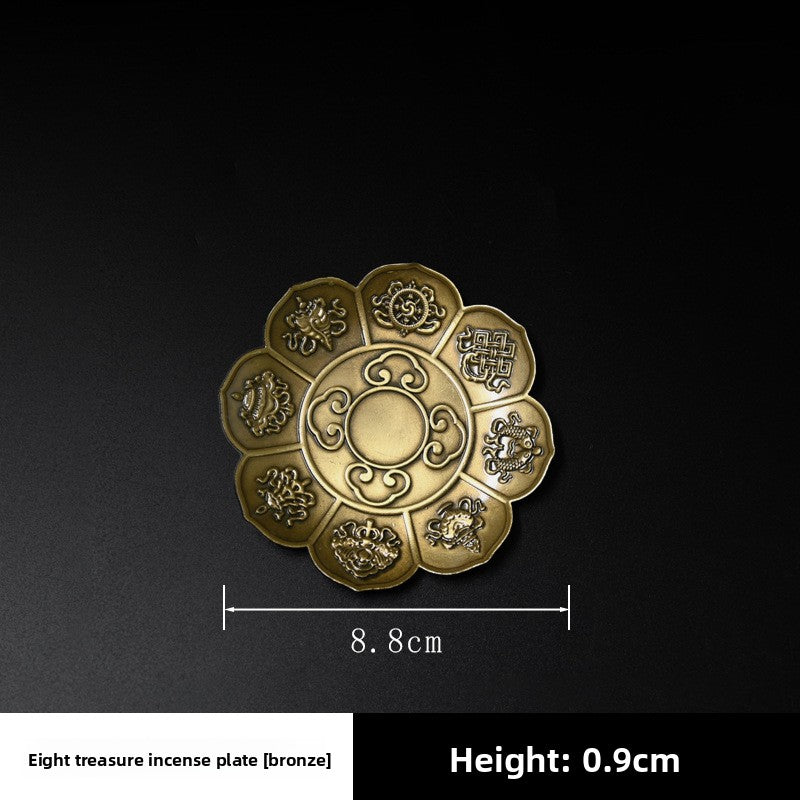 Alloy Lotus Incense Holder Zen Incense Burner Tray