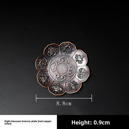 Alloy Lotus Incense Holder Zen Incense Burner Tray