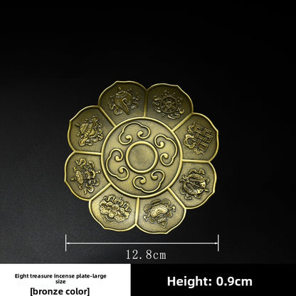 Alloy Lotus Incense Holder Zen Incense Burner Tray