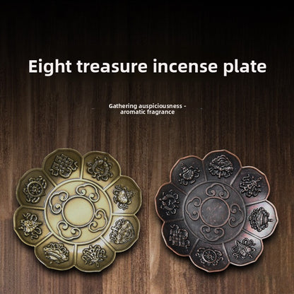Alloy Lotus Incense Holder Zen Incense Burner Tray