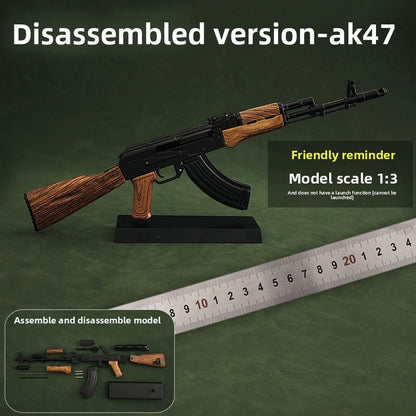 Alloy model metal assembly toy gun