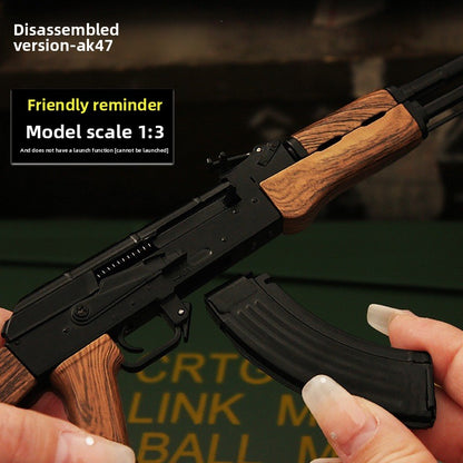 Alloy model metal assembly toy gun