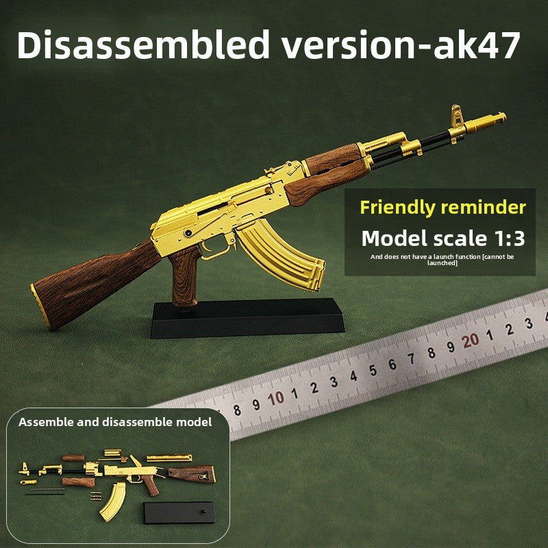 Alloy model metal assembly toy gun