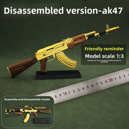Alloy model metal assembly toy gun