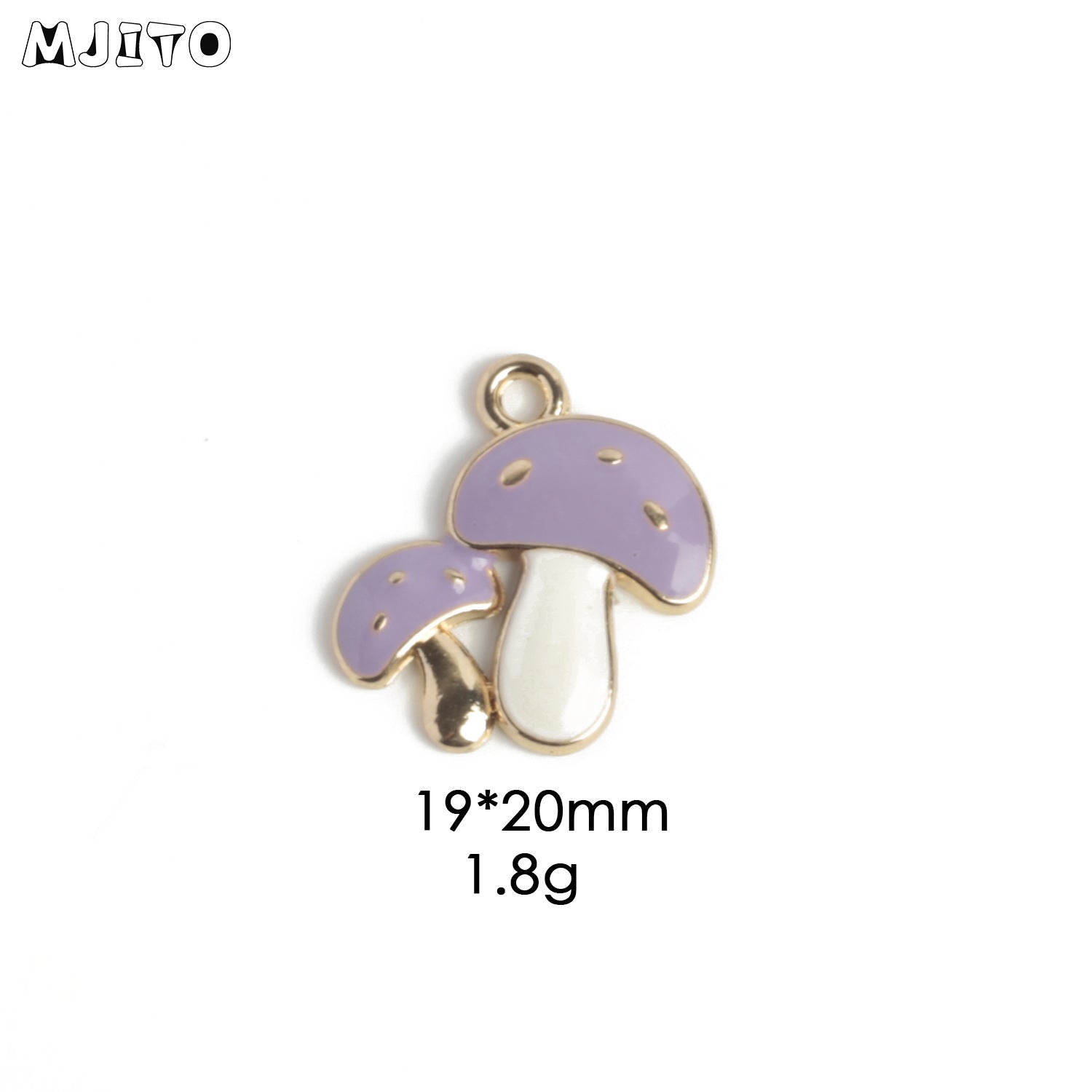 Alloy Mushroom Pendant Charm for Jewelry Making