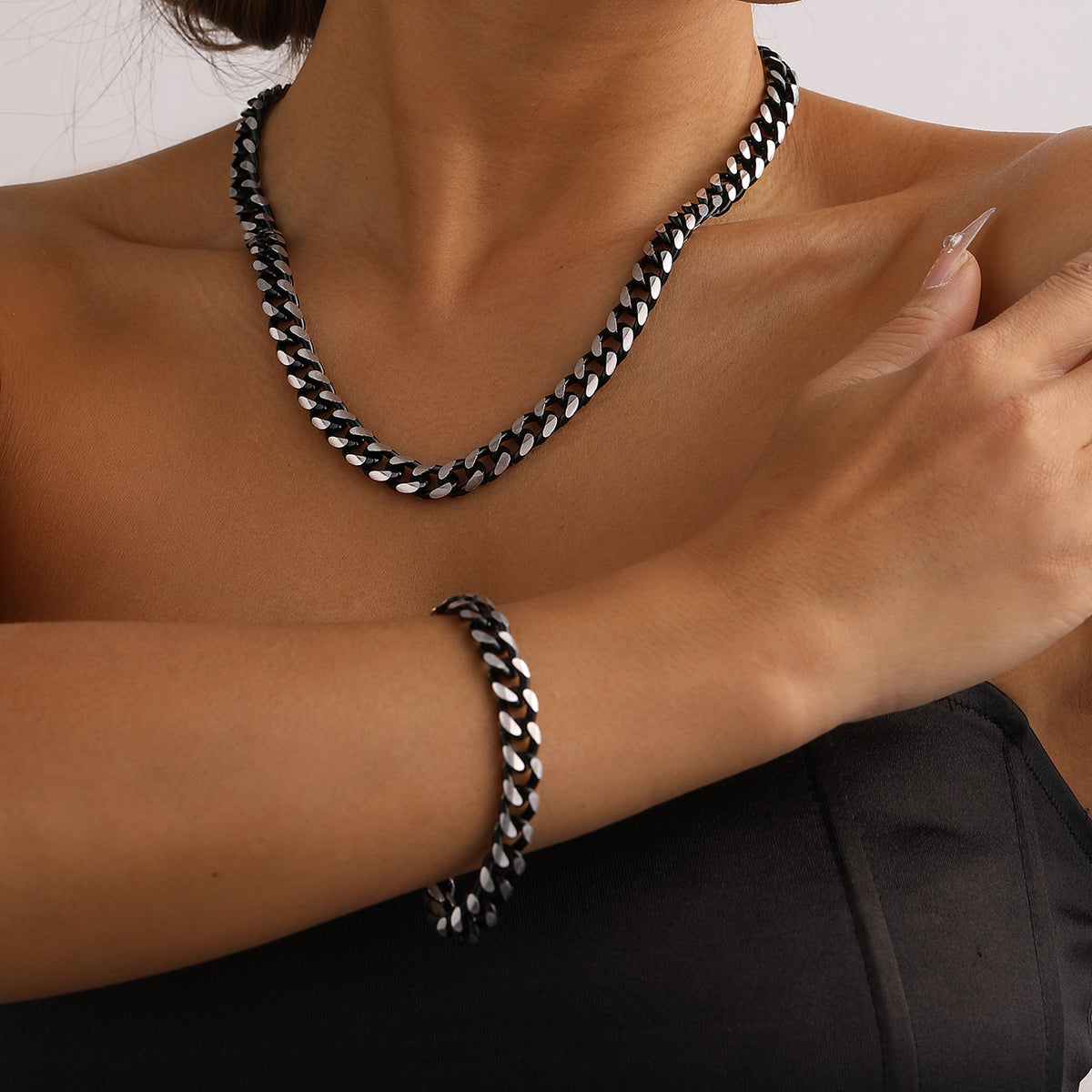 alloy necklace set