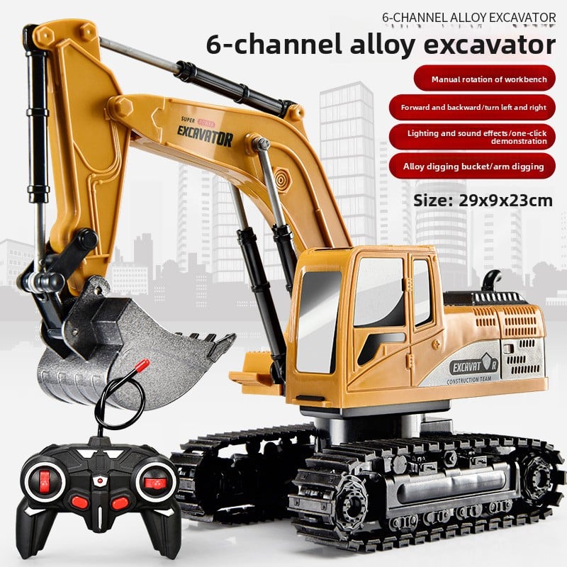 Alloy remote control excavator toy car