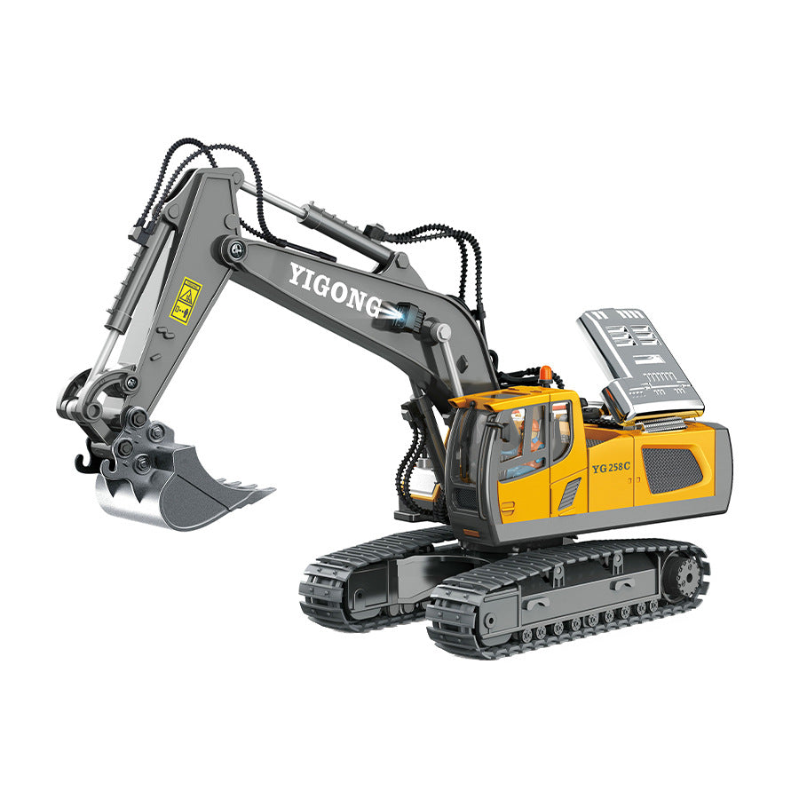 Alloy remote-controlled engineering vehicle