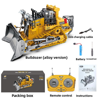 Alloy remote-controlled engineering vehicle