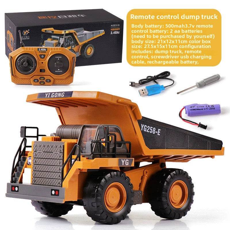 Alloy remote-controlled vehicle excavator