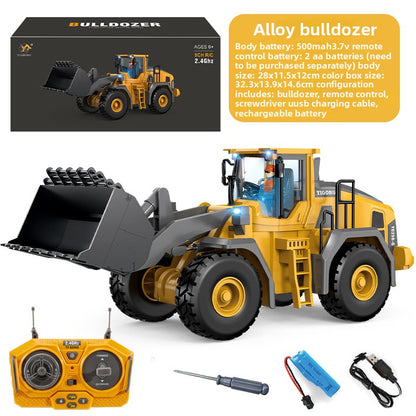 Alloy remote-controlled vehicle excavator