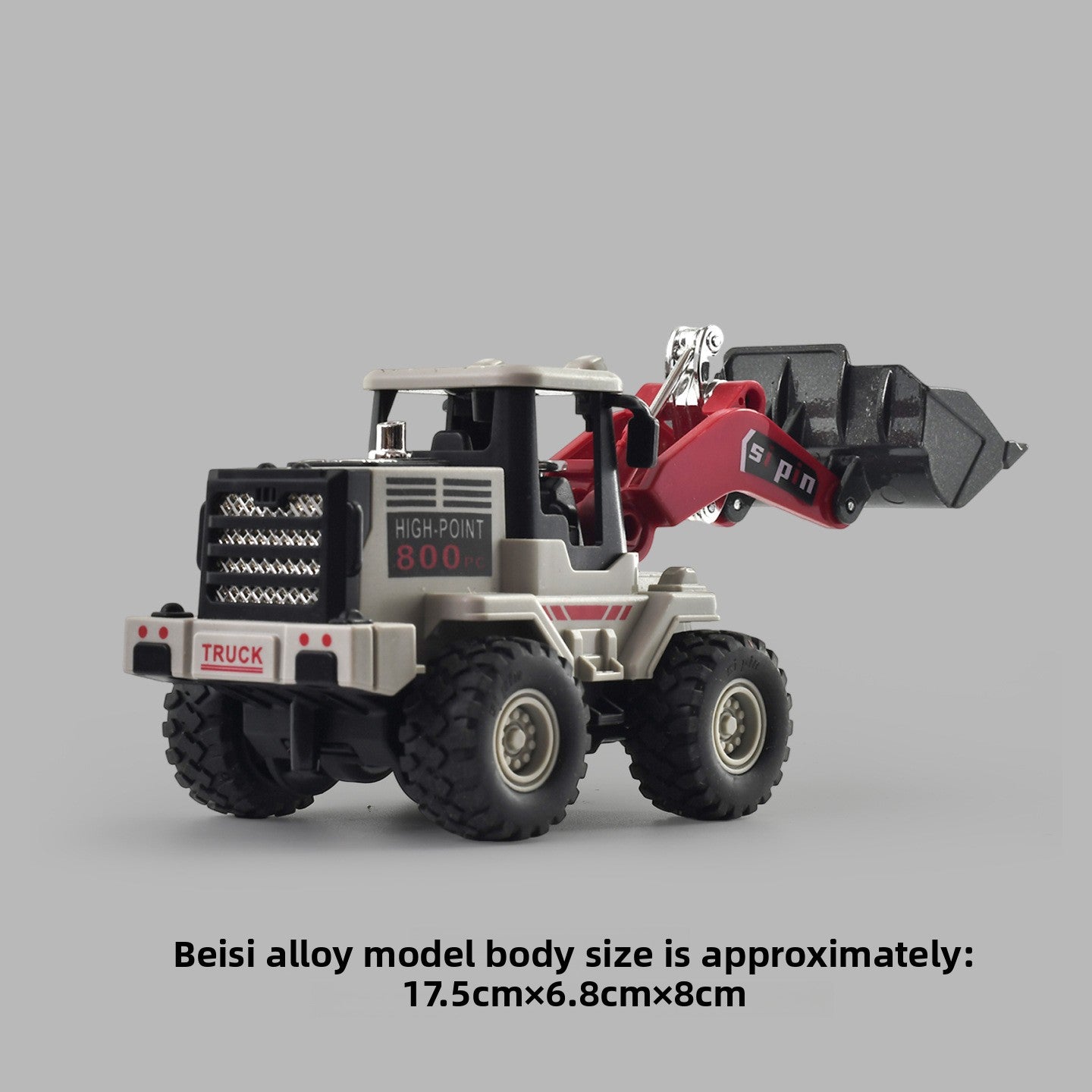 Alloy Sanitation Truck Toy with Inertia Motion