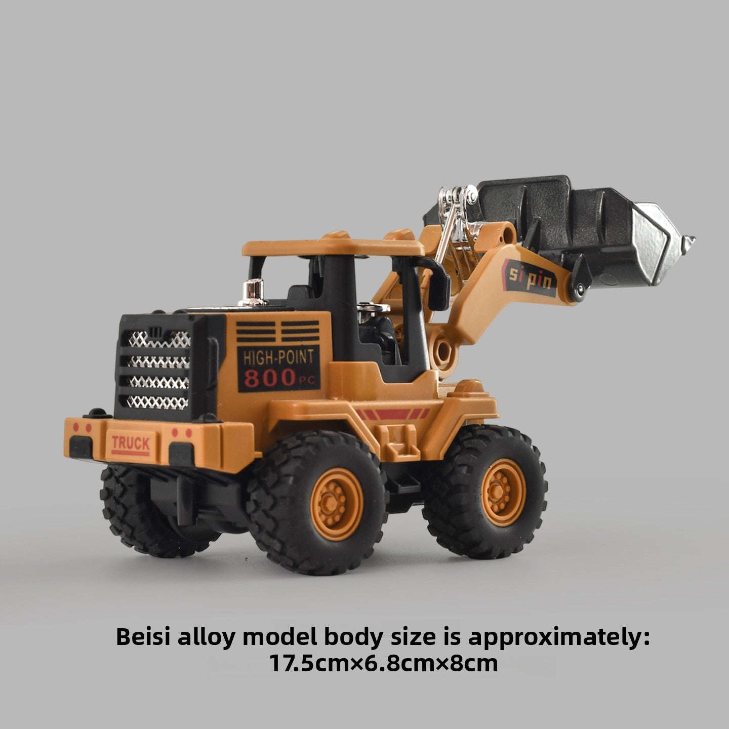 Alloy Sanitation Truck Toy with Inertia Motion
