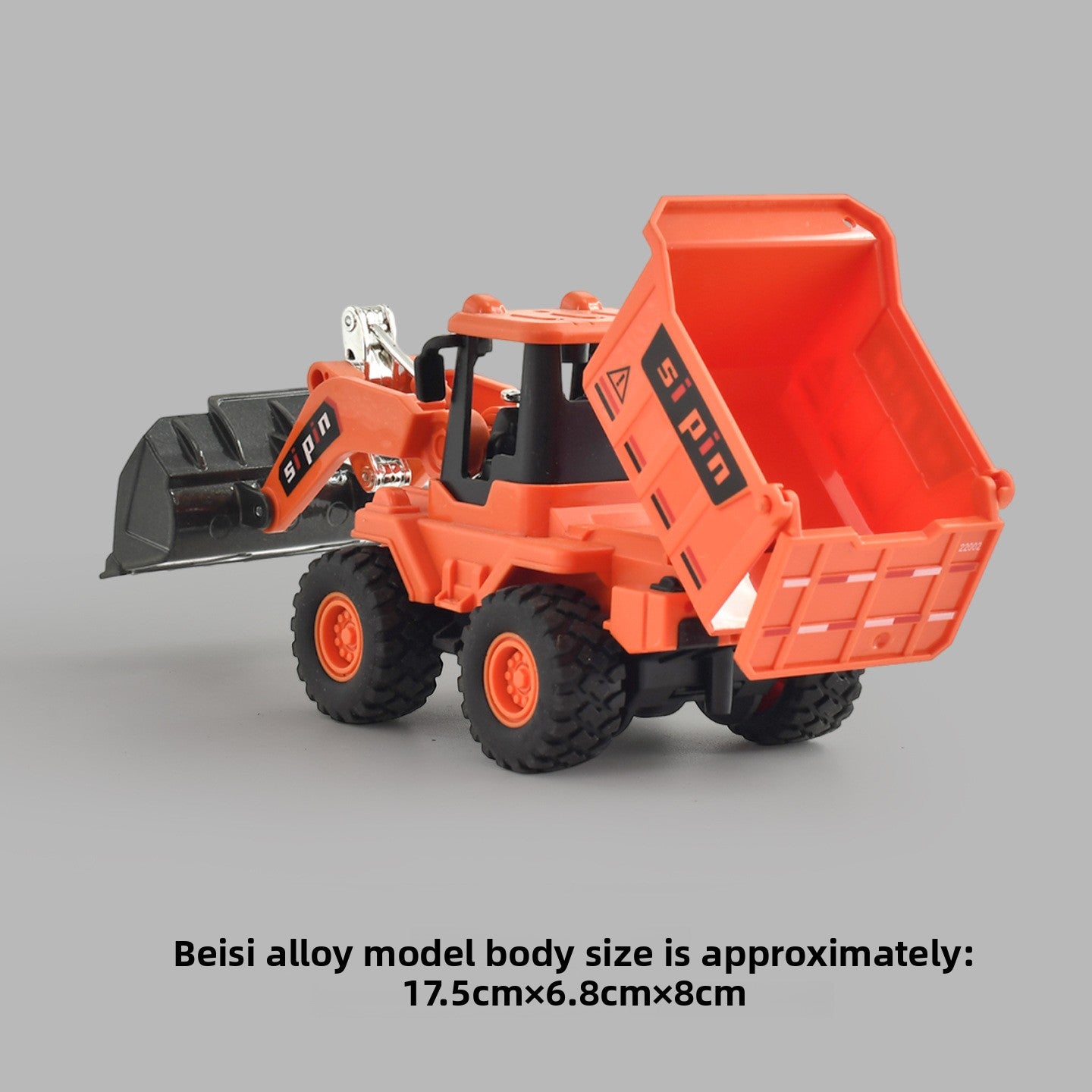 Alloy Sanitation Truck Toy with Inertia Motion