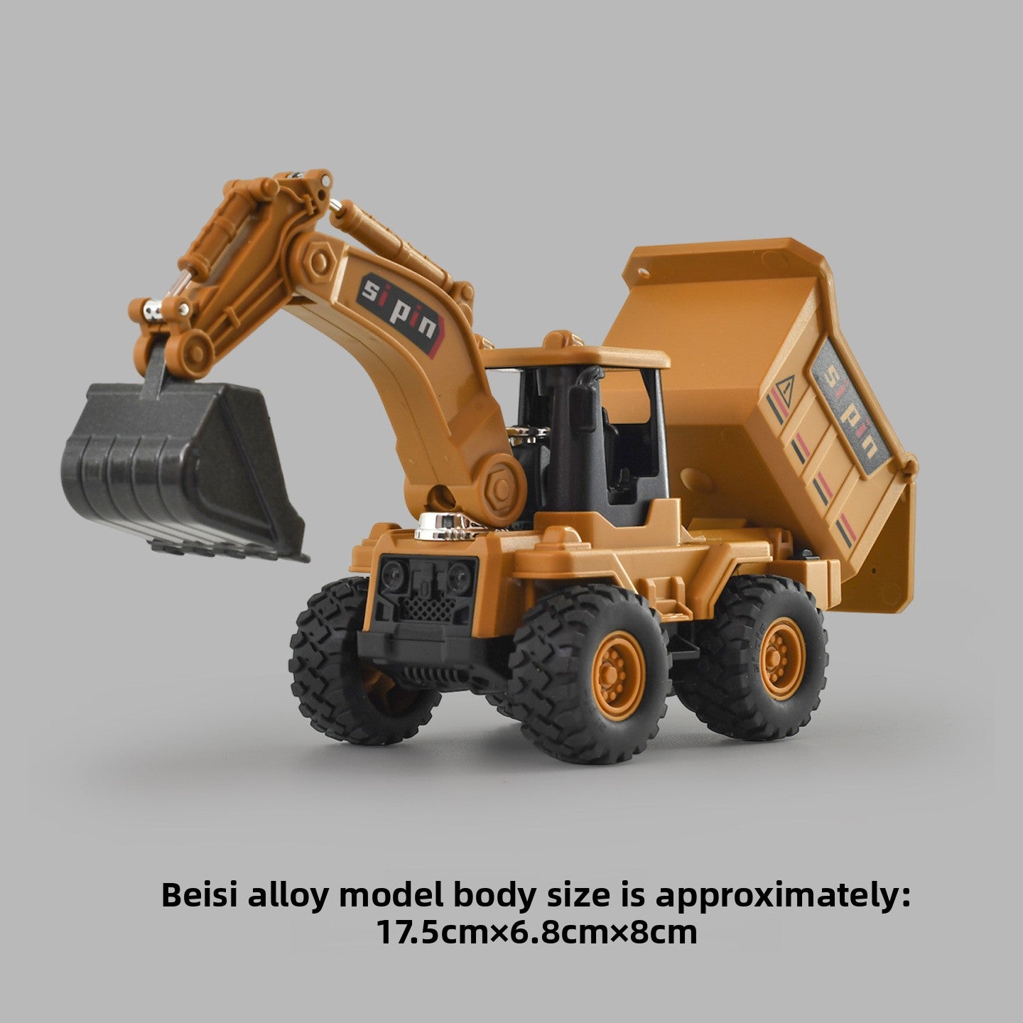 Alloy Sanitation Truck Toy with Inertia Motion
