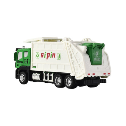 Alloy Sanitation Truck Toy with Inertia Motion