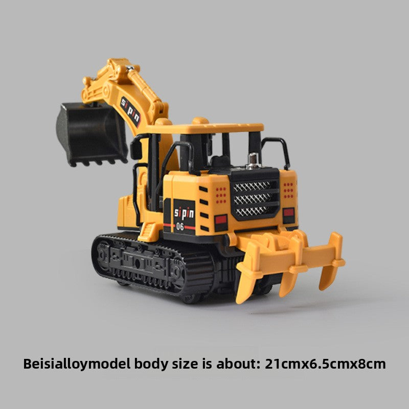 Alloy Sanitation Truck Toy with Inertia Motion