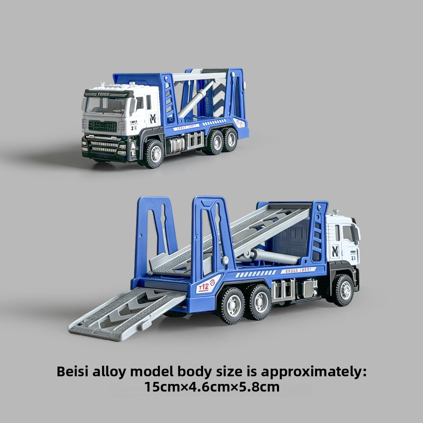 Alloy Sanitation Truck Toy with Inertia Motion